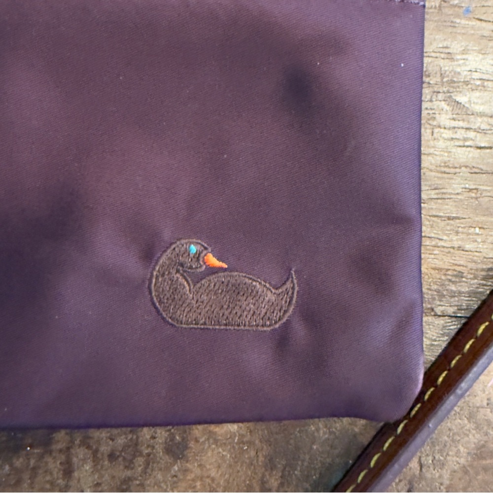 Dooney & Bourke Plum Crossbody with leather trim - Picture 2 of 8